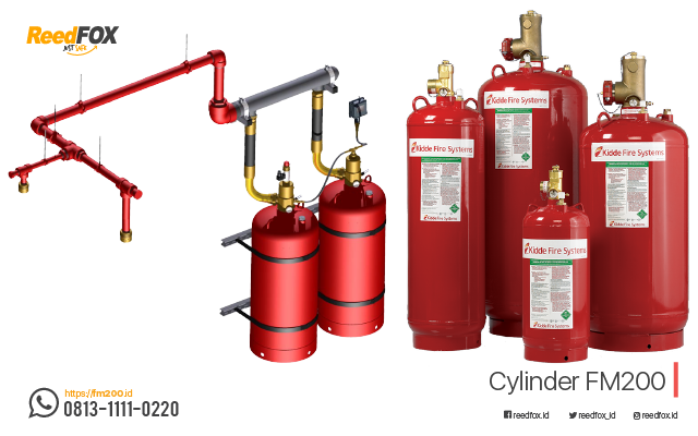 Tabung Clean Agent FM-200 Fire Suppression System