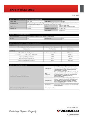 msds naf-s-iii- wormald hcfc blend a