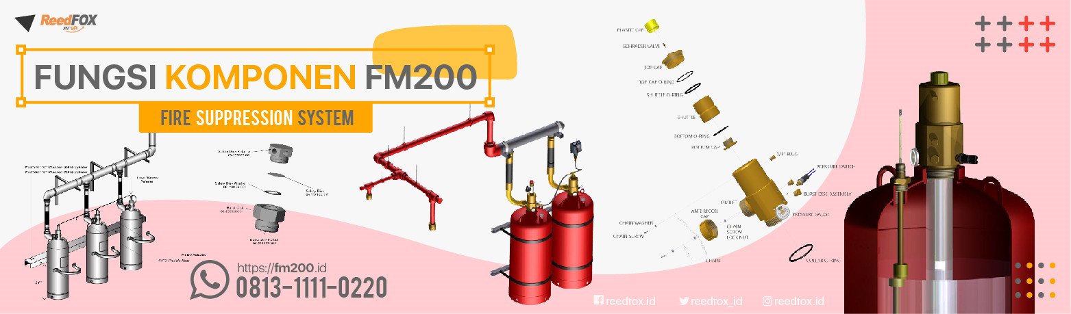 Fungsi dan Cara Kerja Komponen FM200 Fire Suppression System